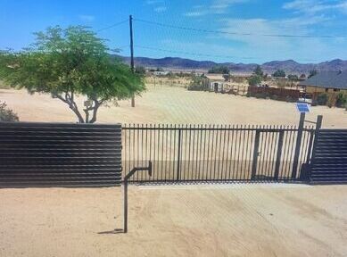 Security fencing and self check in at gate