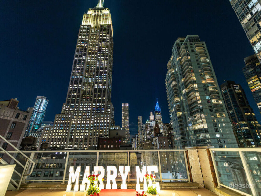 Private rooftop with the Empire State Building | Rent this location on ...