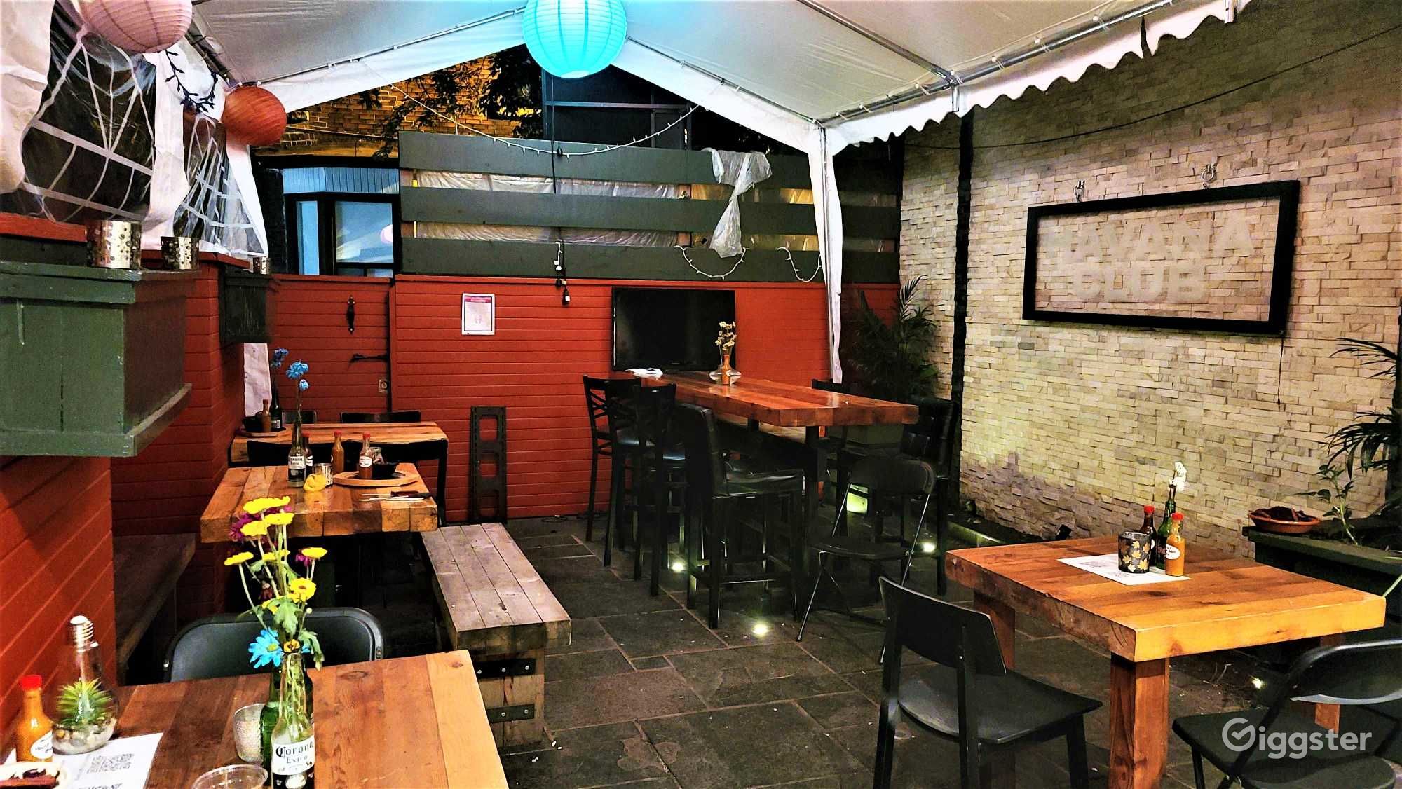 Downtown Venue with Front and Back Patio Rent this location on Giggster