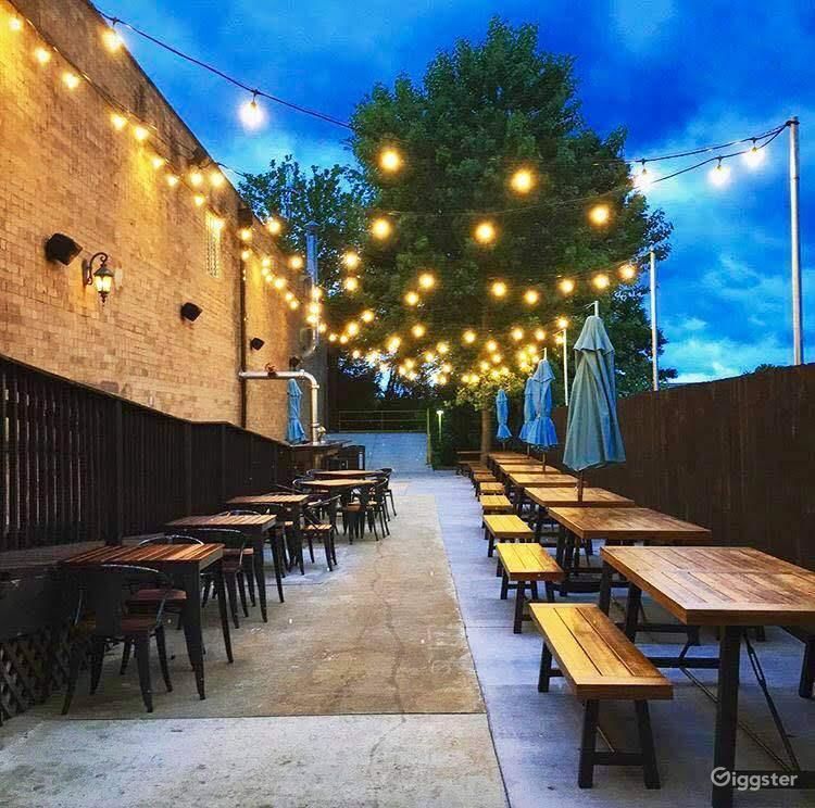 Elegant Brewery Patio in Charlotte Rent this location on Giggster