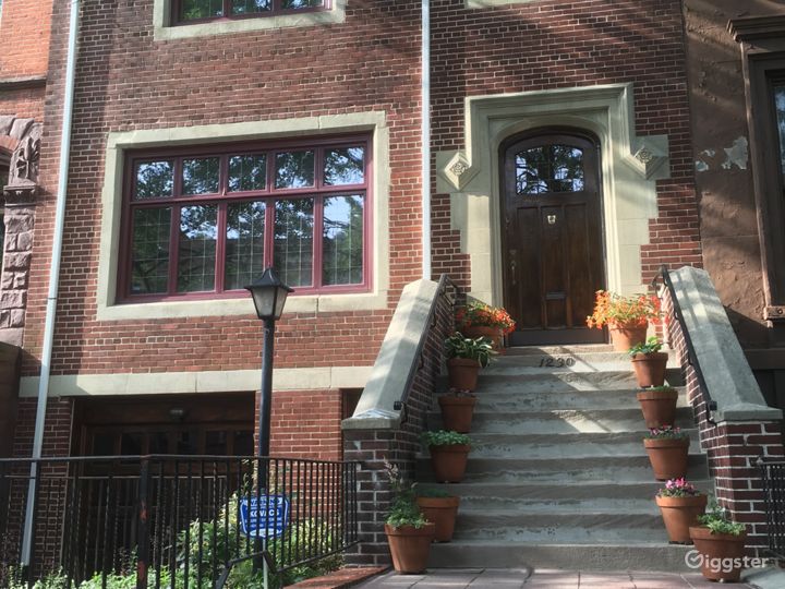 Extra-wide, 25-foot brick townhouse on landmarked Brooklyn street.