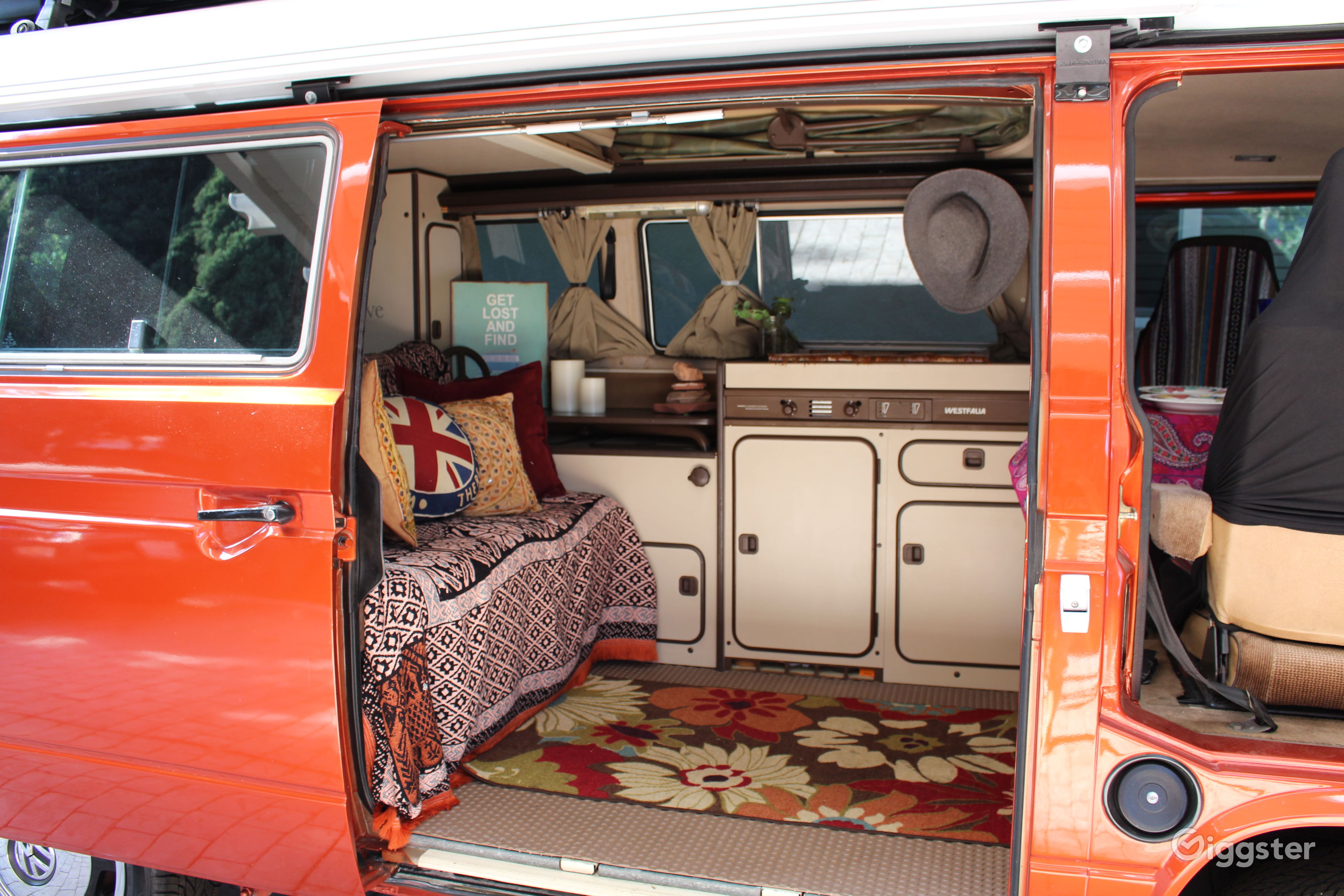 Unique Classic Poptop Hipster Van Rent this location on Giggster