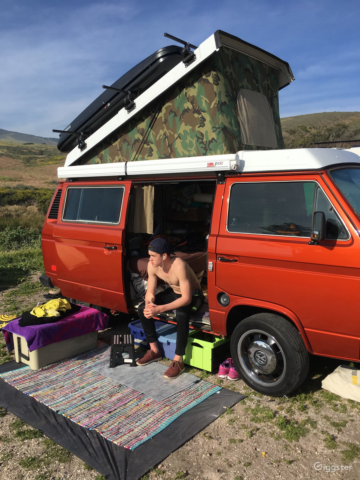 Unique Classic Poptop Hipster Van Rent this location on Giggster