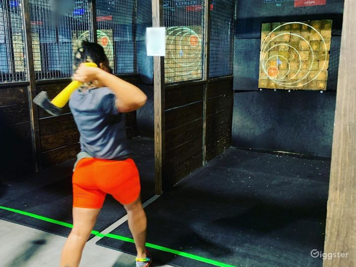 Axe Throwing Events and Entertainment Venue Rent this location on