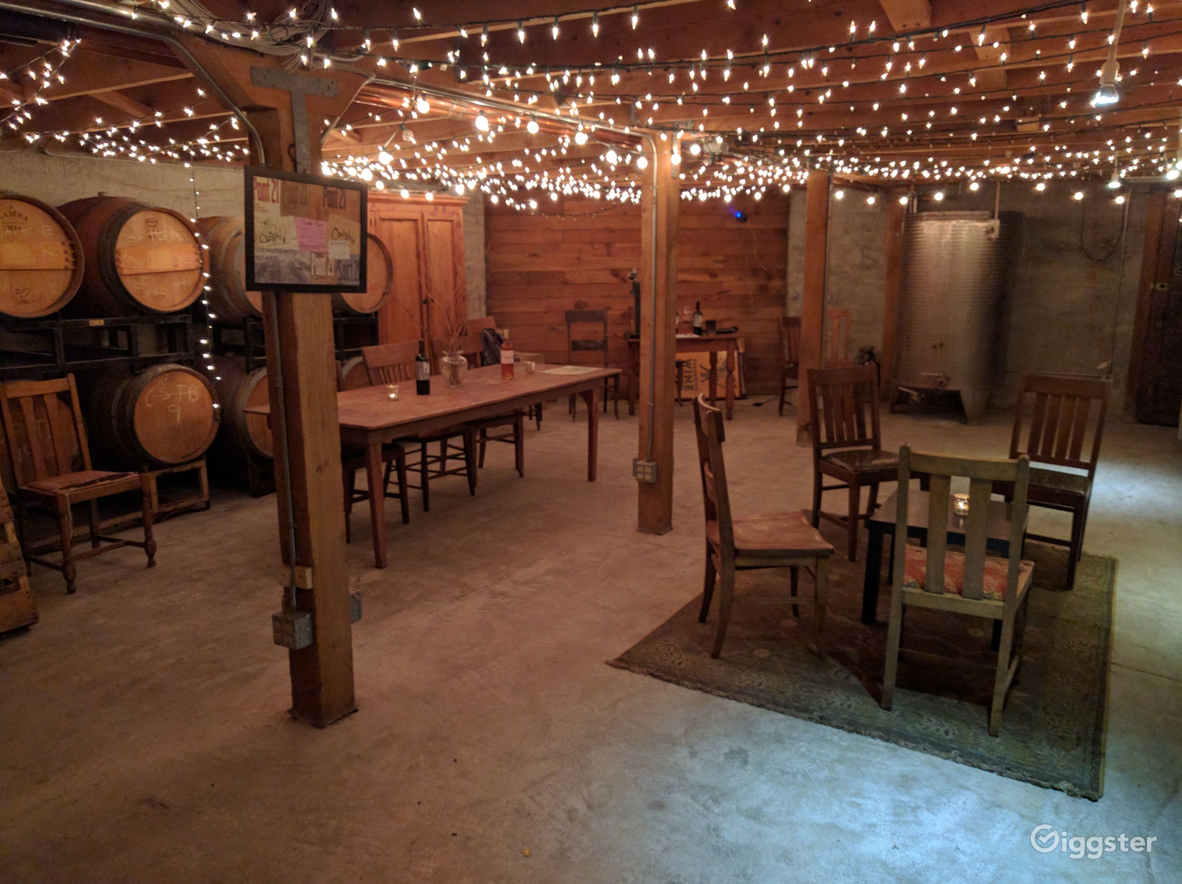 Winery Barrel Room Rent this location on Giggster