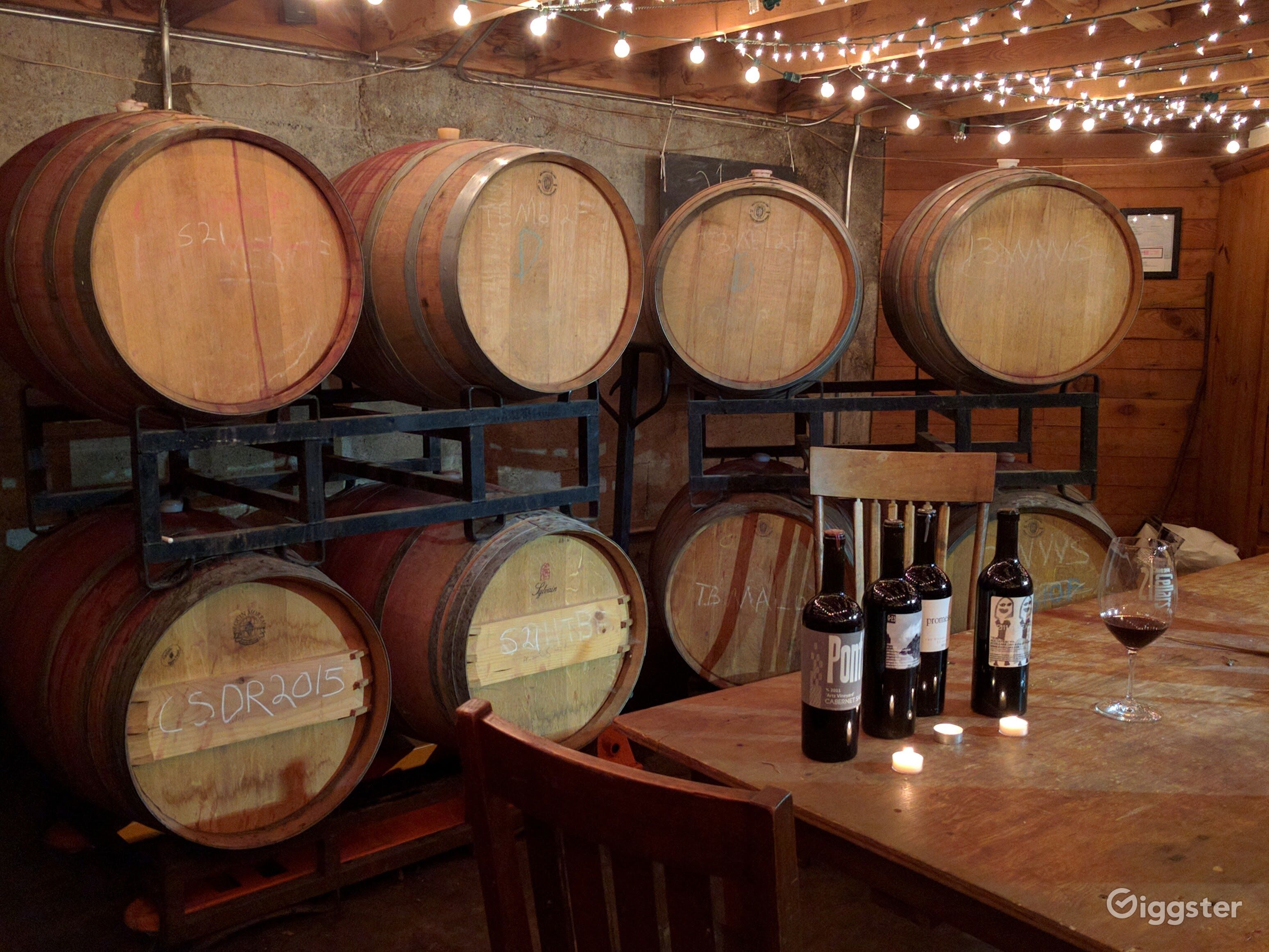 Winery Barrel Room Rent this location on Giggster