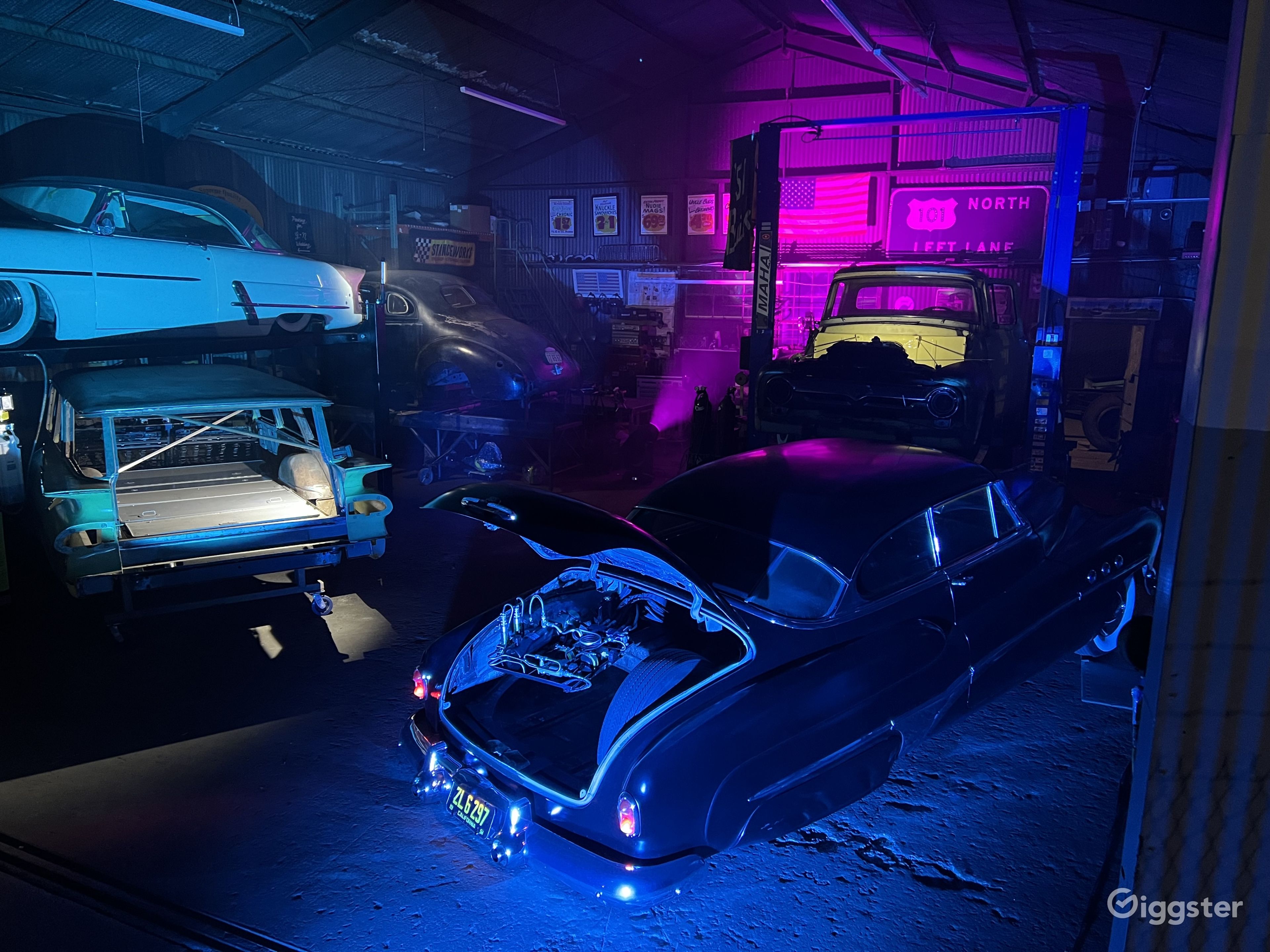 Vintage Car Restoration Shop Rent this location on Giggster