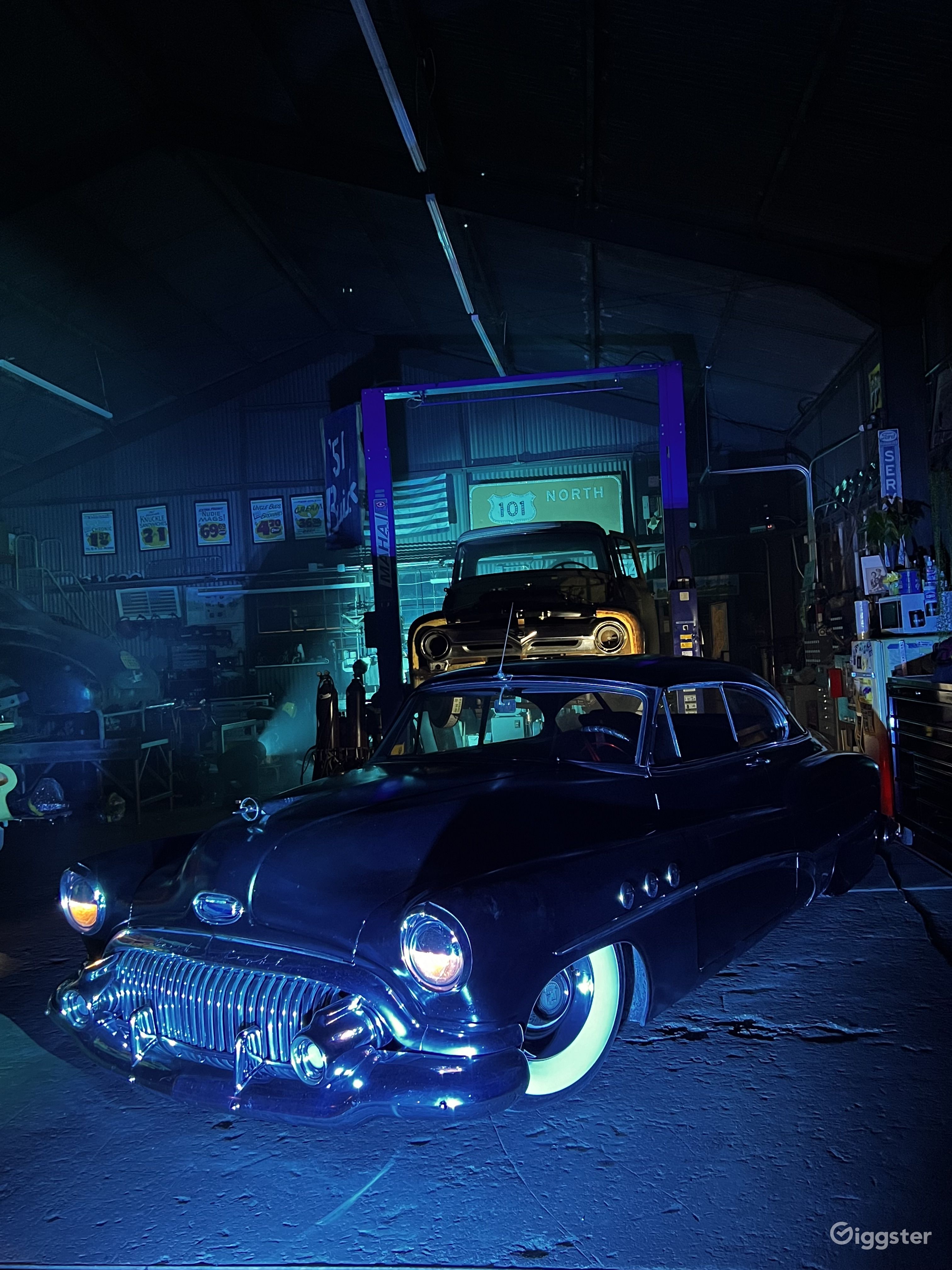 Vintage Car Restoration Shop Rent this location on Giggster