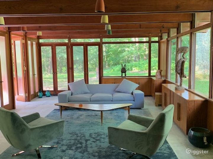 Upstate NY MidCentury Modern House with Pond Rent this location on