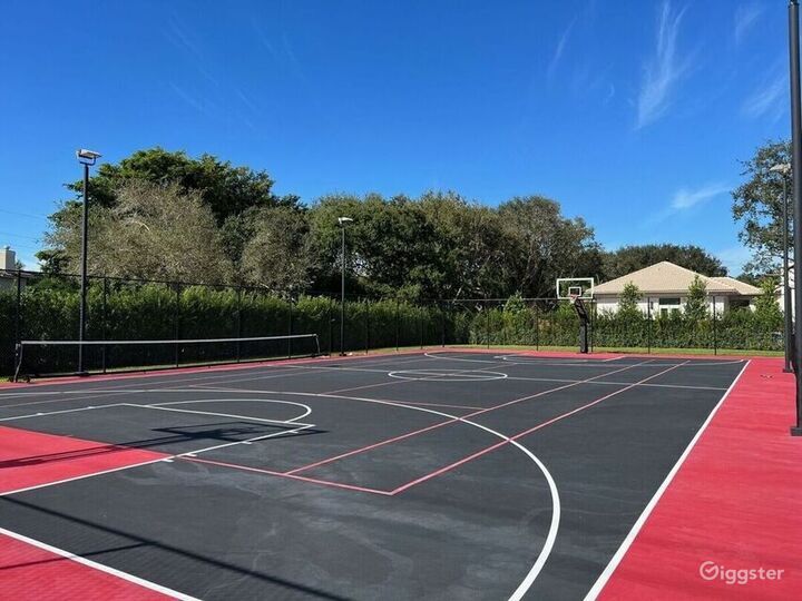 Full NBA Legalsized Multipurpose Basketball Court Rent this