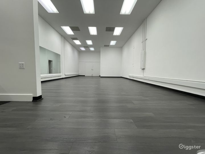 Flex-Space has enough room for 30-40 people tables and chairs without feeling crowded. Climate controlled, and plenty of free parking.
