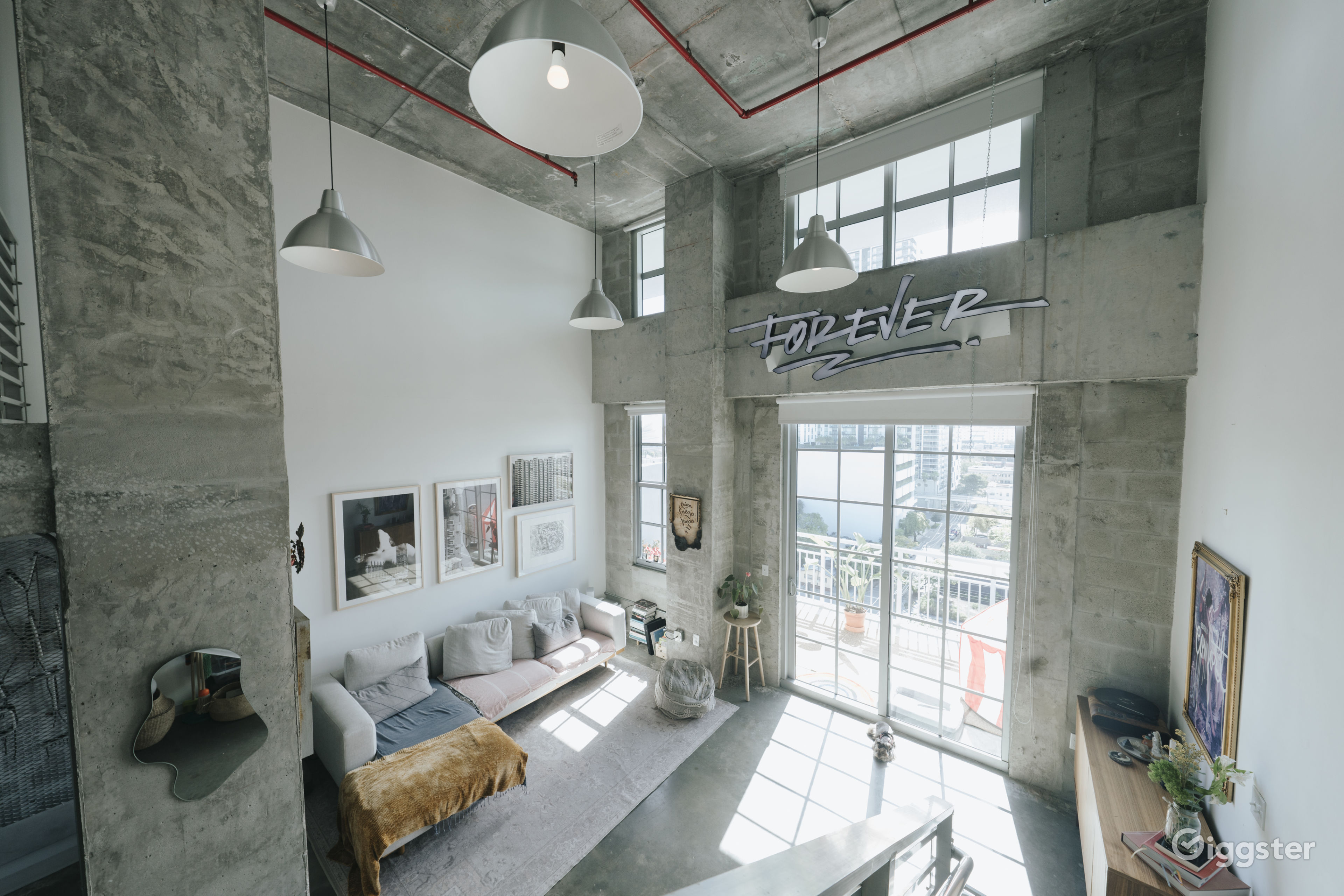 Industrial loft with downtown miami skyline views Rent this location