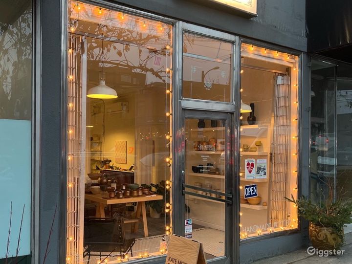 Pop Up Shop in Boutique Pottery Studio Storefront Rent this location