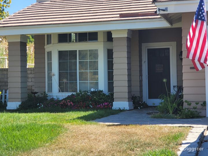 Front yard and entrance from the driveway of our lot. 