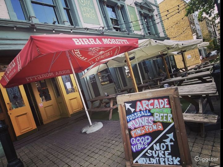 Outdoor Beer Garden With Retro Arcades Rent this location on Giggster