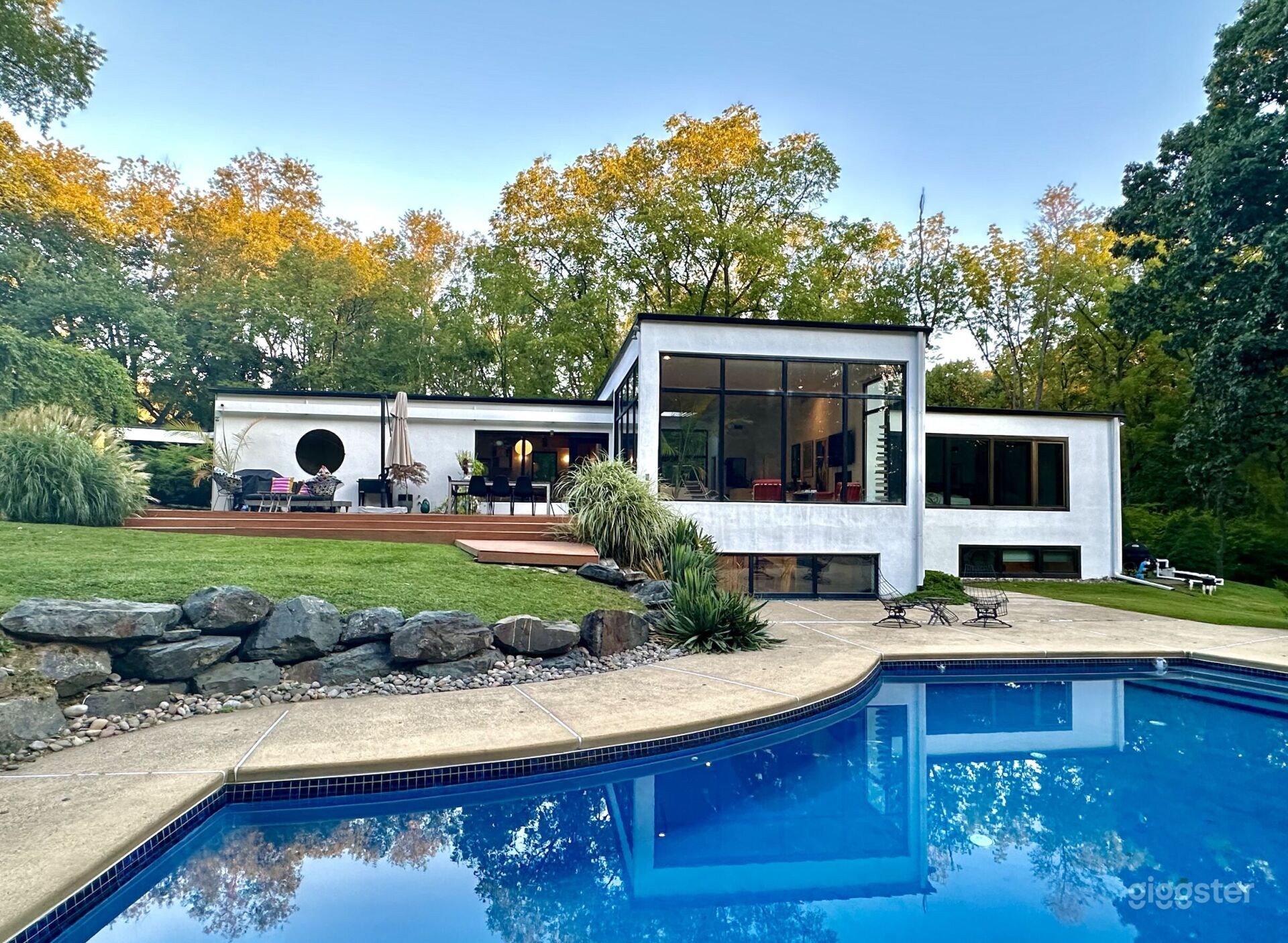 Mid Century House in the Woods + Pool, Abington Township