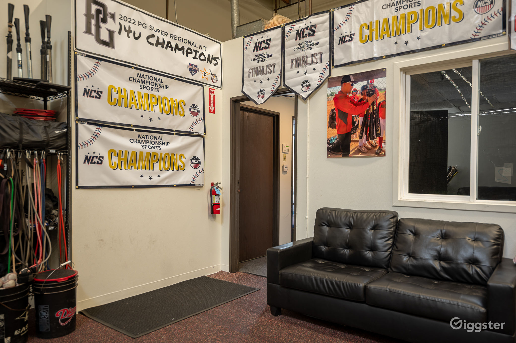 Indoor Baseball Facility (Big Garage Doors!) Rent this location on