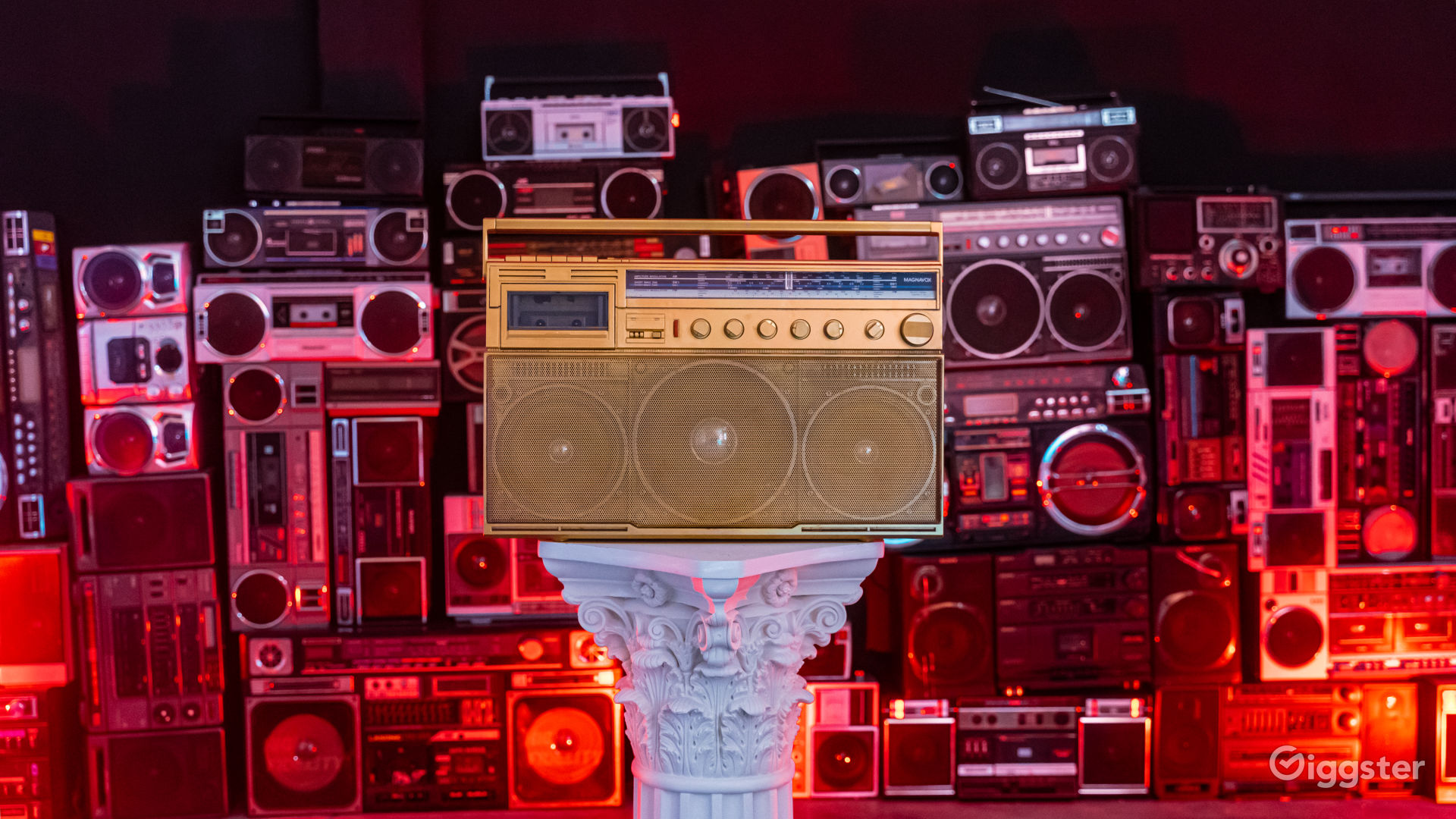 Vintage Boombox Wall Studio | Retro Photo & Film Location