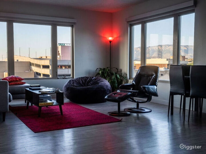Downtown ABQ Corner Condo with Sunrise and Sunset Rent this location