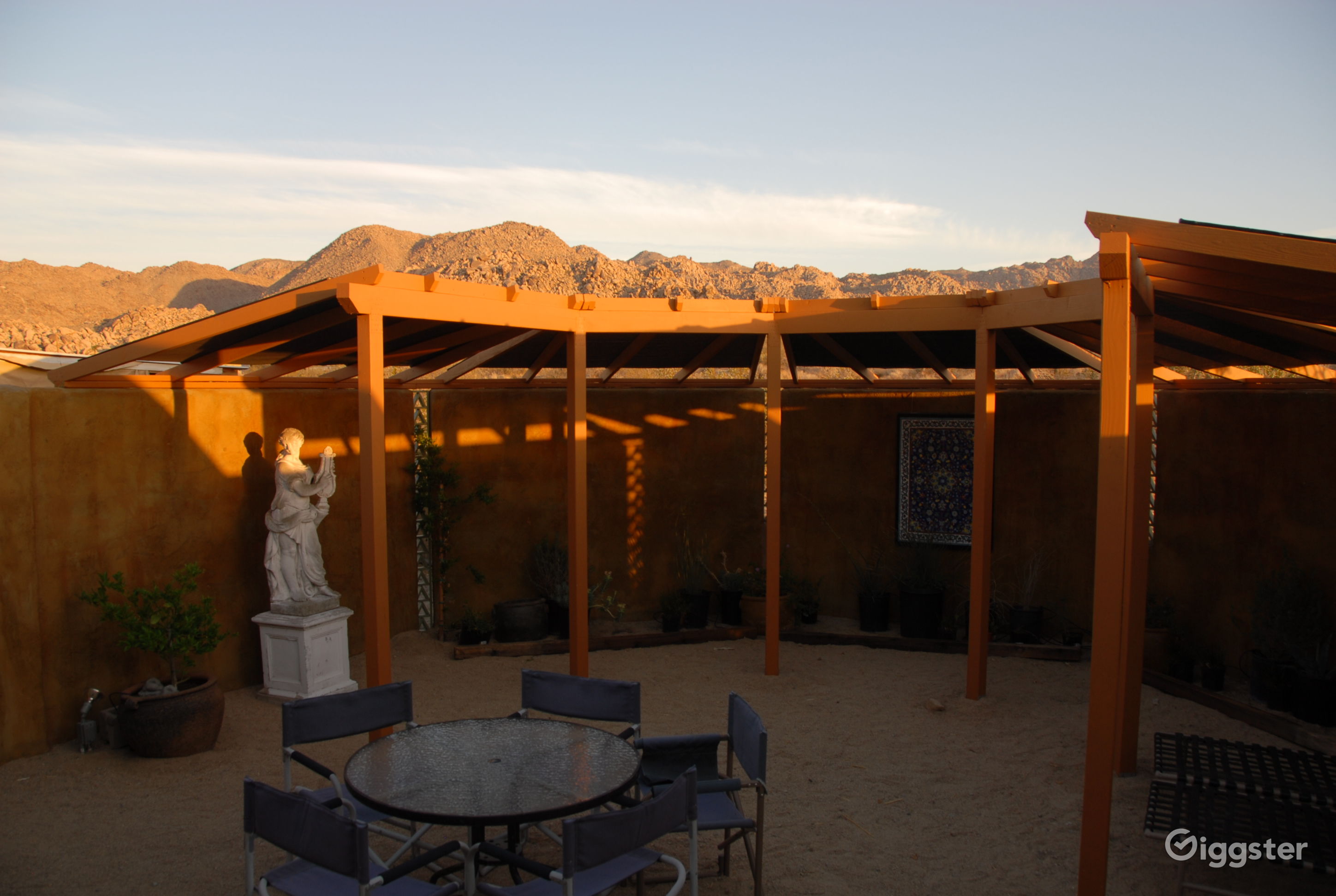 Straw bale house in the desert with views Rent this location on Giggster