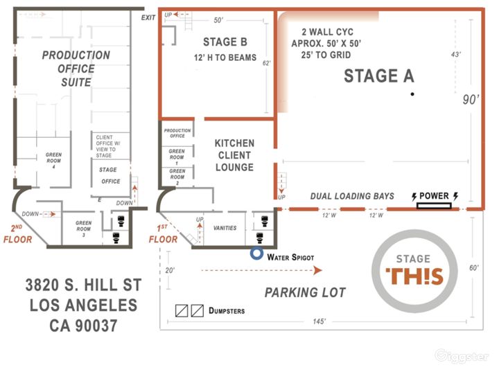 Hill Street studio in Los Angeles Rent this location on Giggster