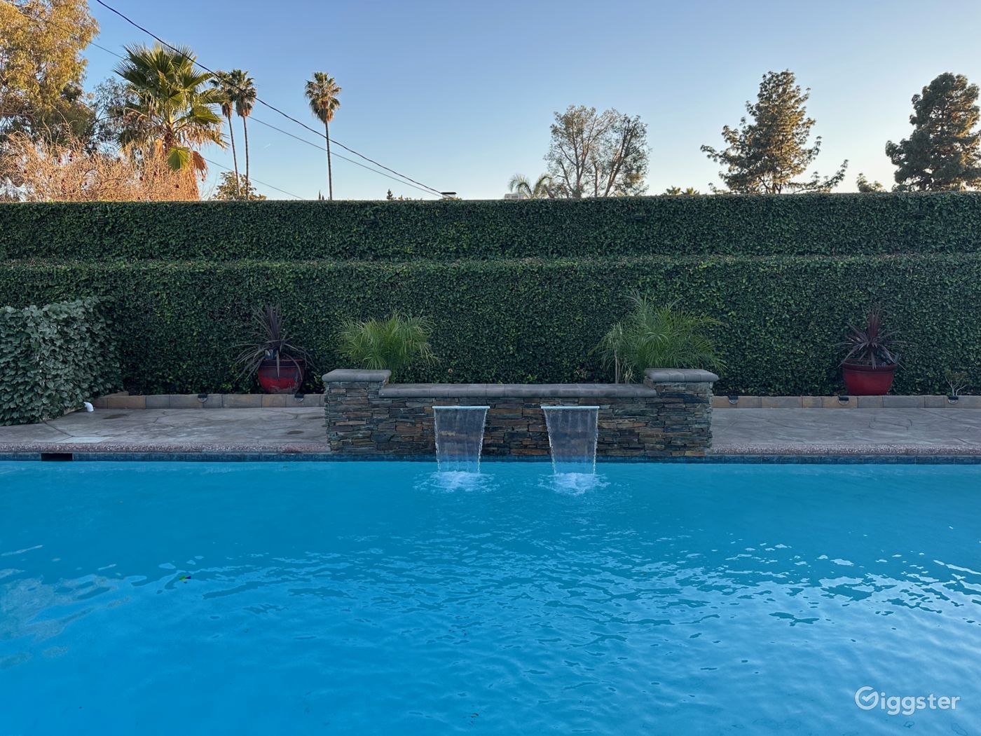 Spacious Outdoor Party Space With Sparkling Pool Rent this location on Giggster