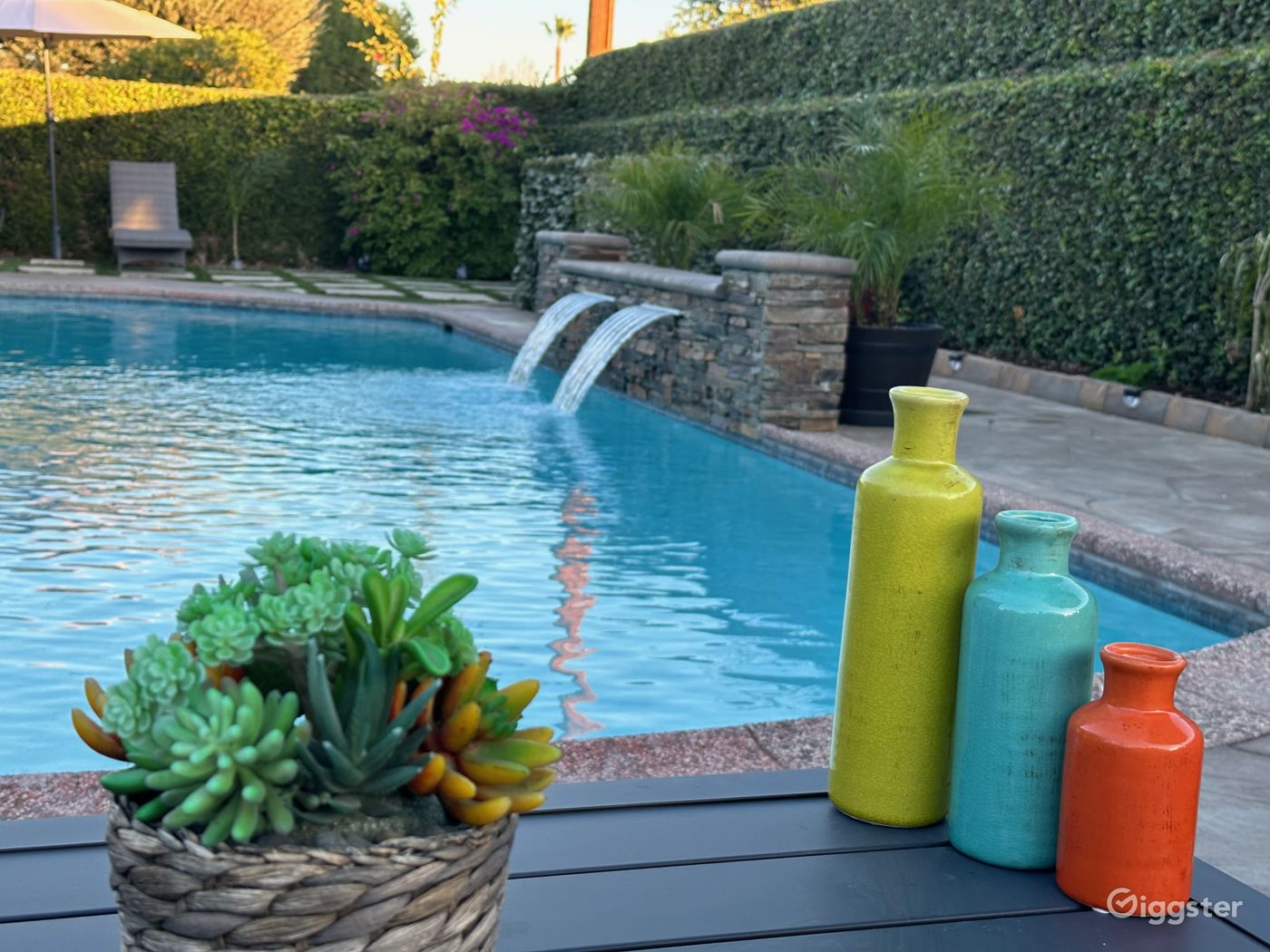 Spacious Outdoor Party Space With Sparkling Pool Rent this location on Giggster