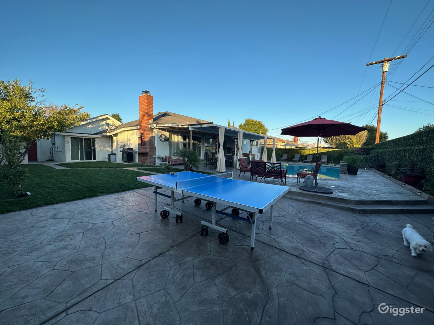 Spacious Outdoor Party Space With Sparkling Pool Rent this location on Giggster