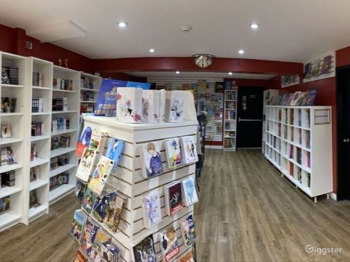 Modern bright Graphic novel Bookstore Rent this location on Giggster