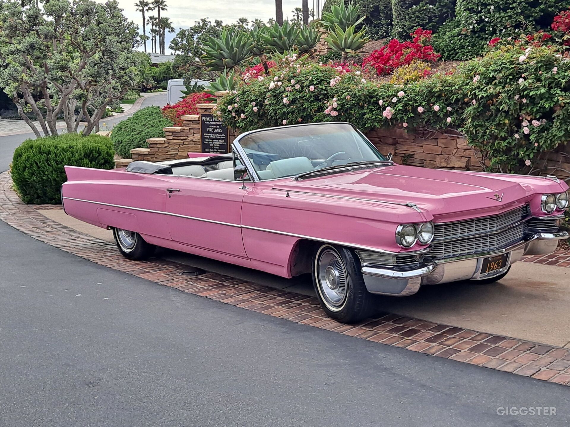 Rent Pink Cadillac Convertible | 1963 Classic Car for Filming