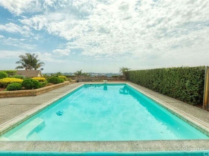 Rectangular Pool with Ocean View and Reflecting Tranquility Rent this