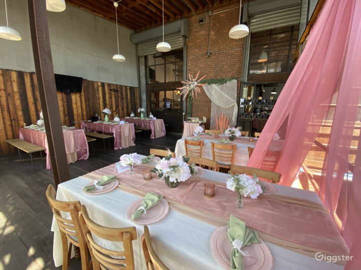 Spacious rustic brick oven restaurant with patio Rent this location