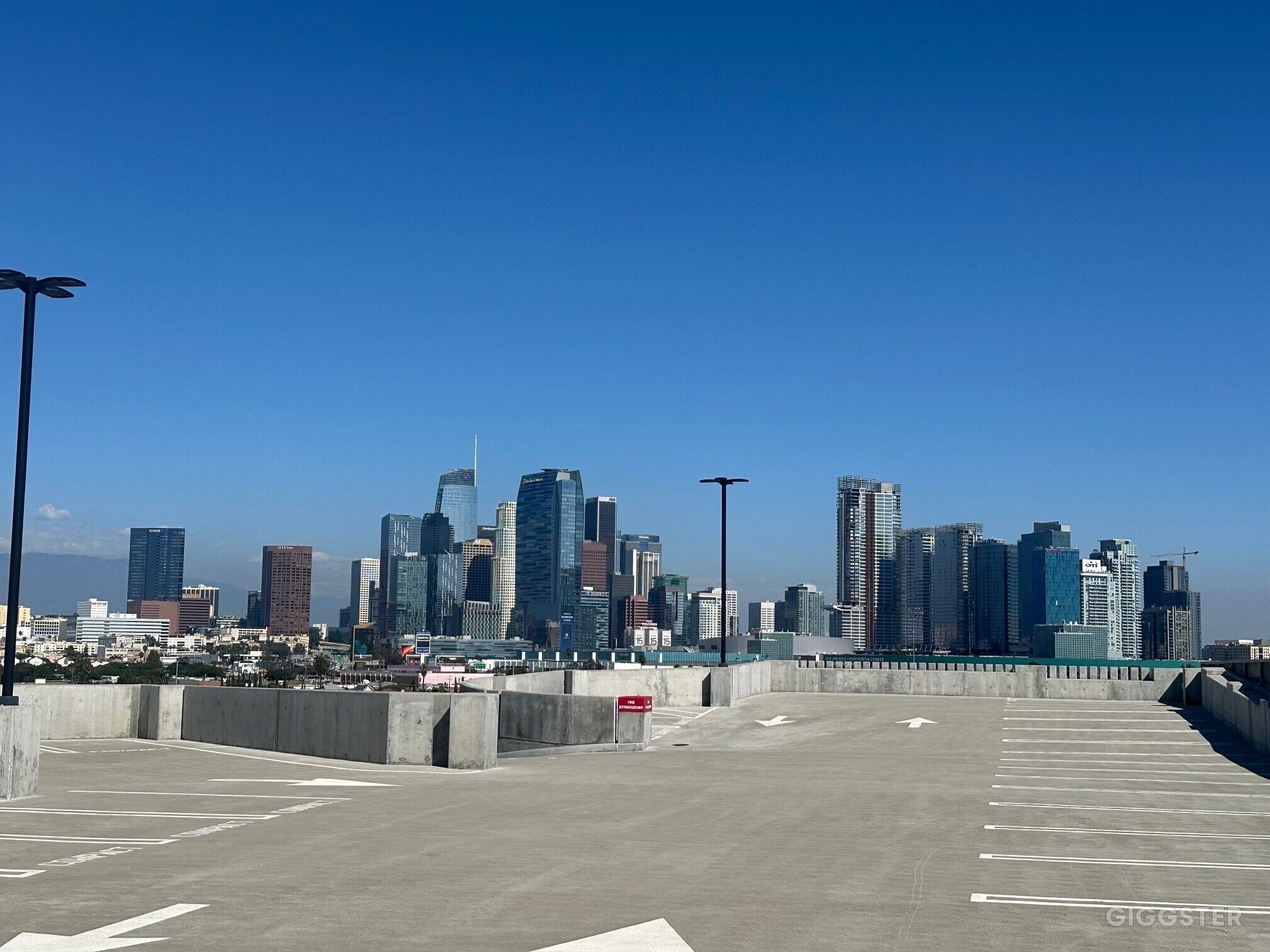 Rooftop Parking Lot in LA | Panoramic City Views for Filming