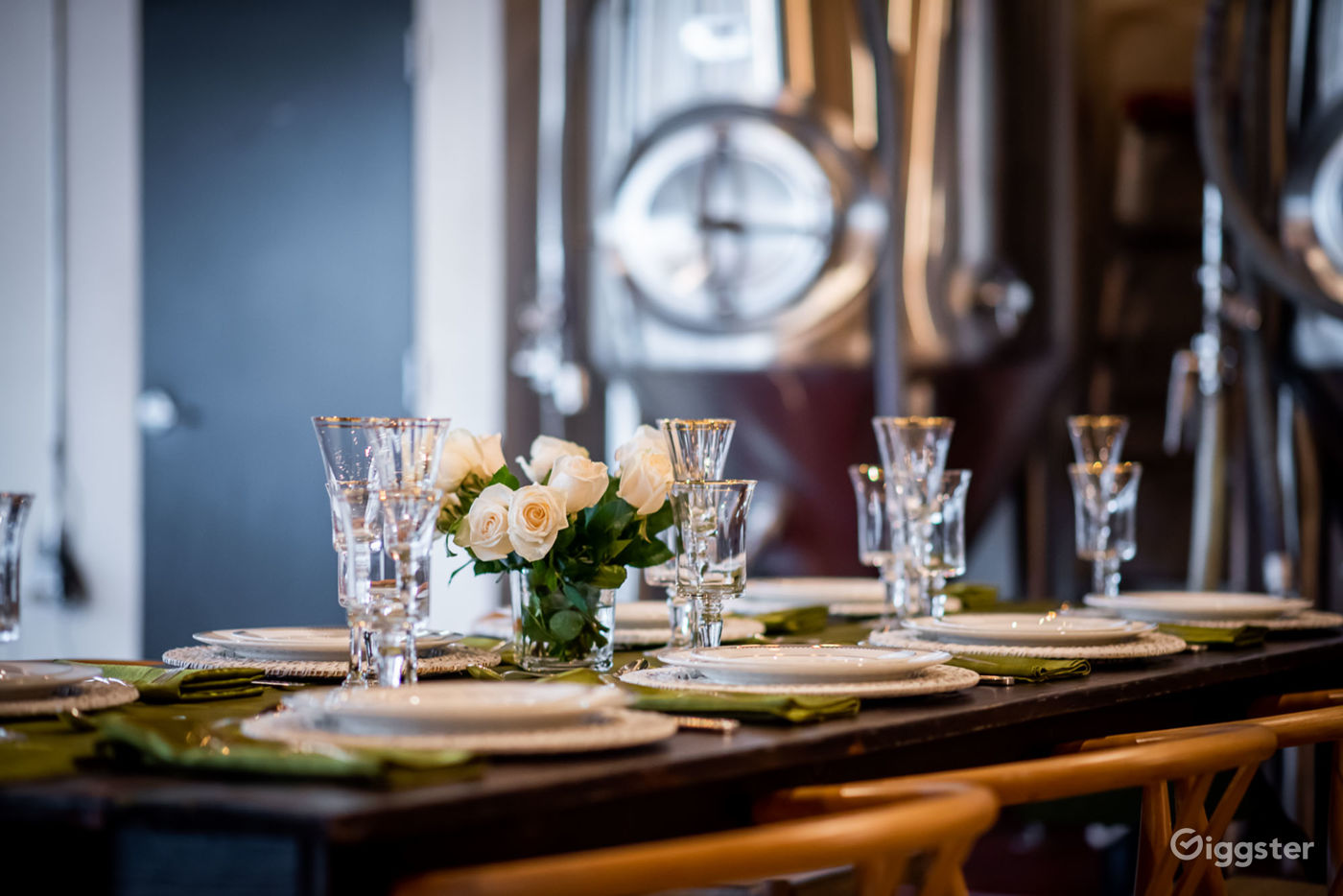 Modern Brewery Space with Exposed Brewing Vessels Rent this location