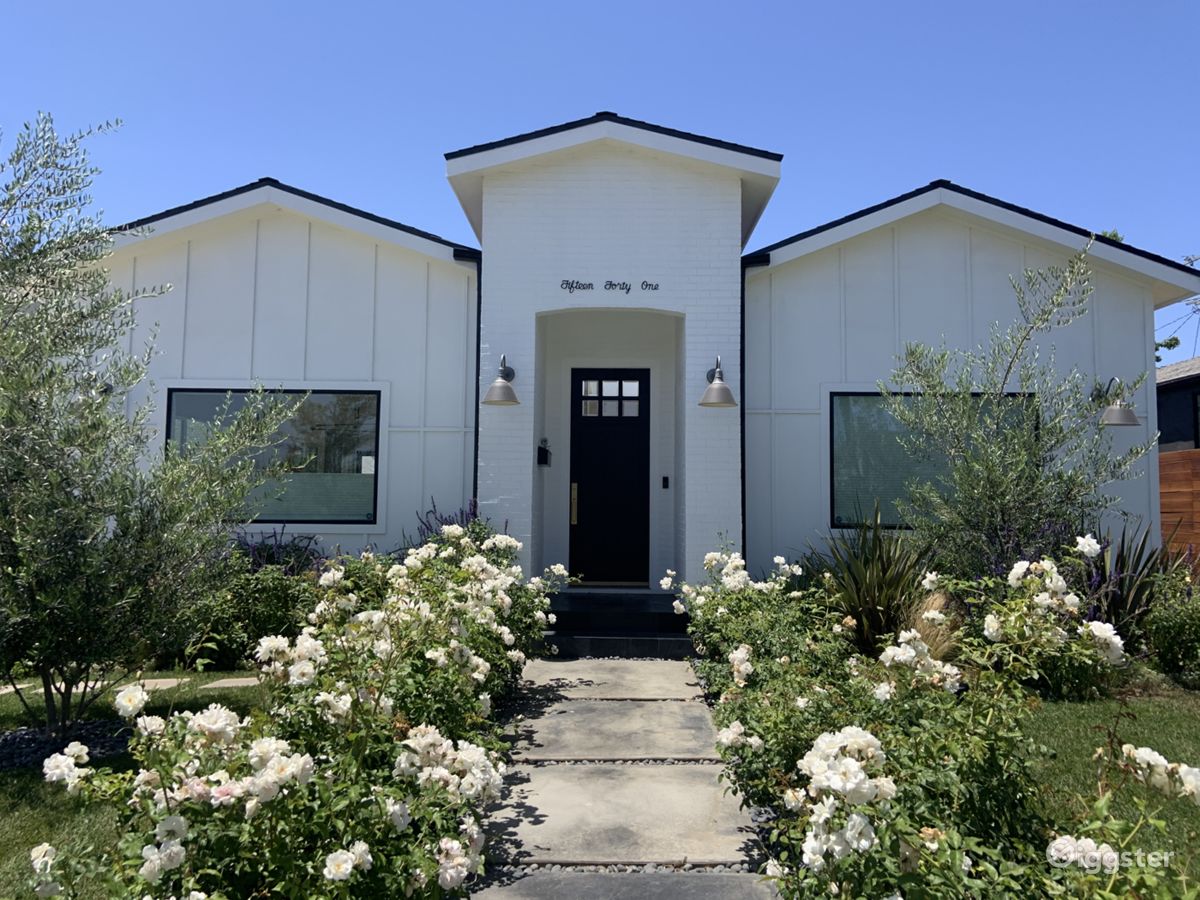 Modern Los Angeles Farmhouse Production Location Rent this location