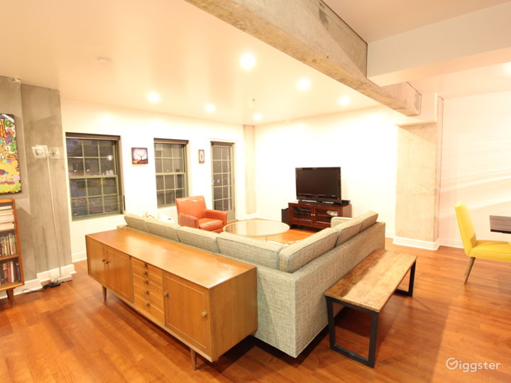 Living room area from the hallway.