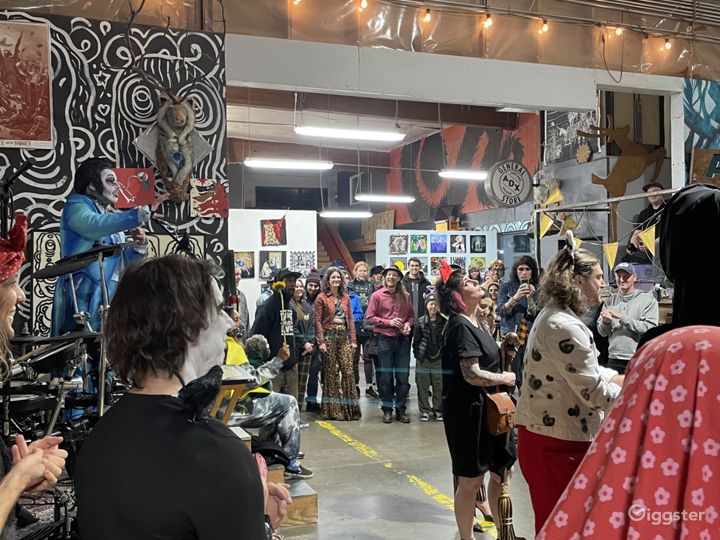 Monthly art shows with community involvement and attendance at openings