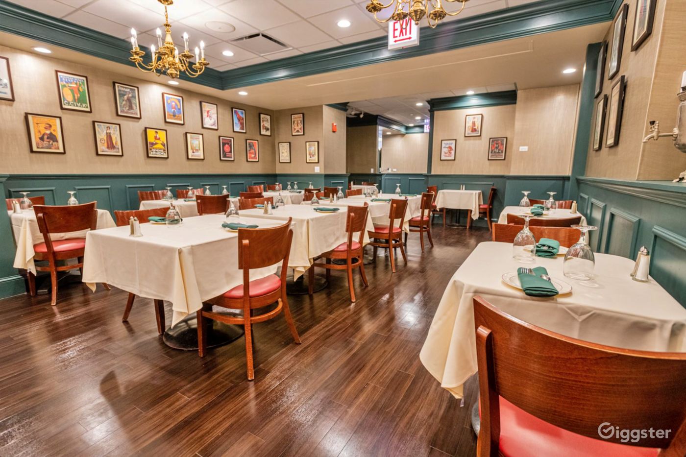 Rear Dining Room in Teatime Restaurant Rent this location on Giggster