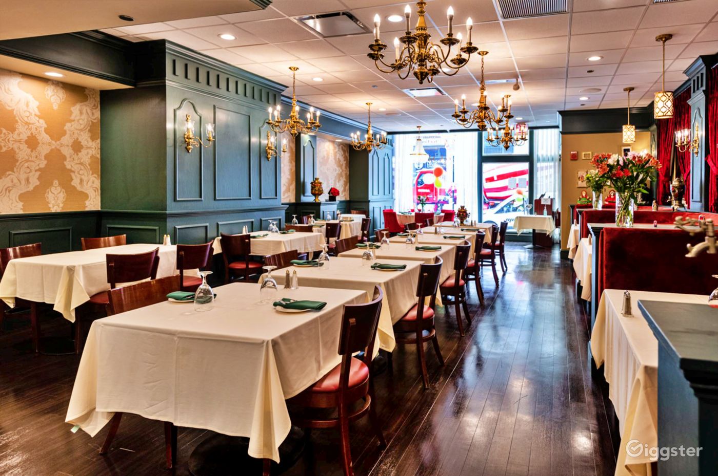 Rear Dining Room in Teatime Restaurant Rent this location on Giggster