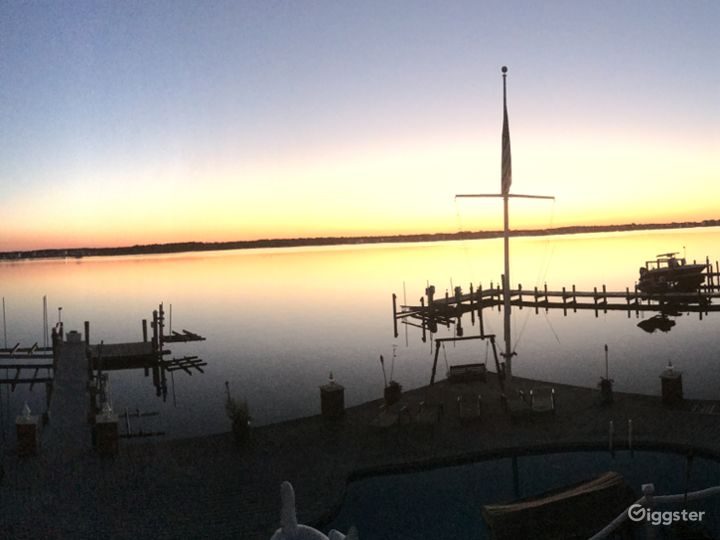 View from master at sunrise