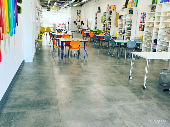 Space undecorated . We do have windows on both ends of our space.