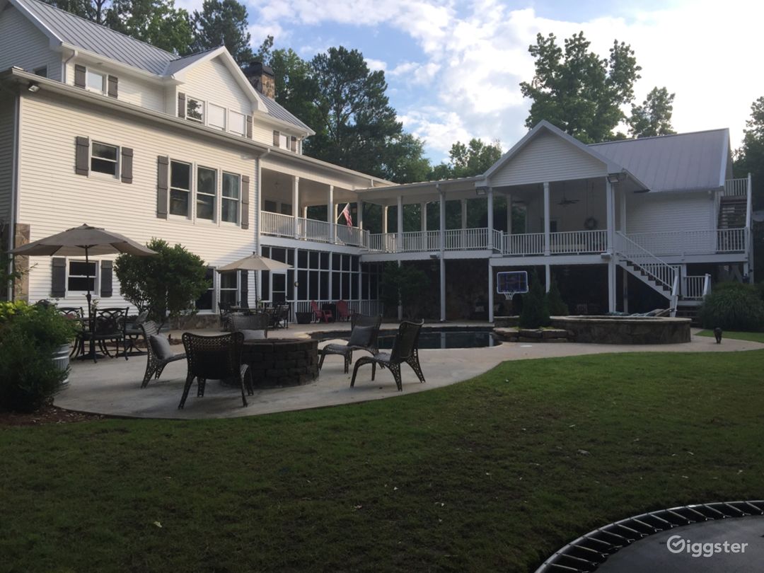  Pool area in backyard  