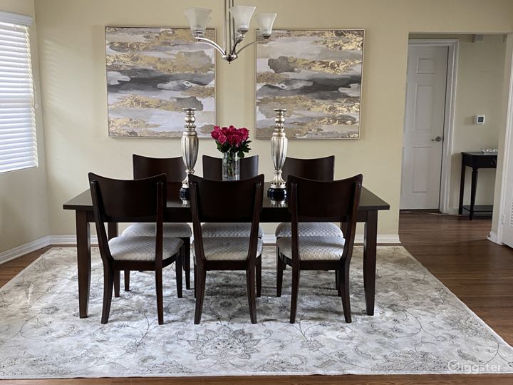Spacious dining room
