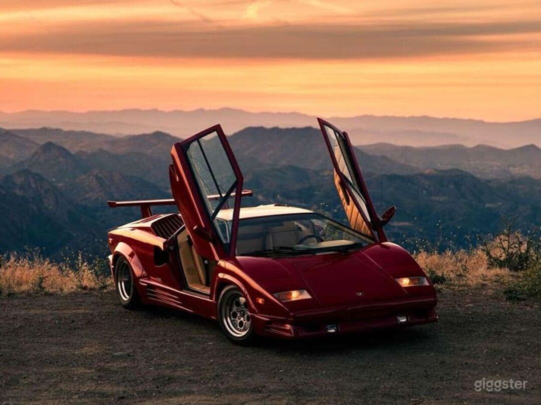 Iconic 1989 Lamborghini Countach | Rent this location on Giggster