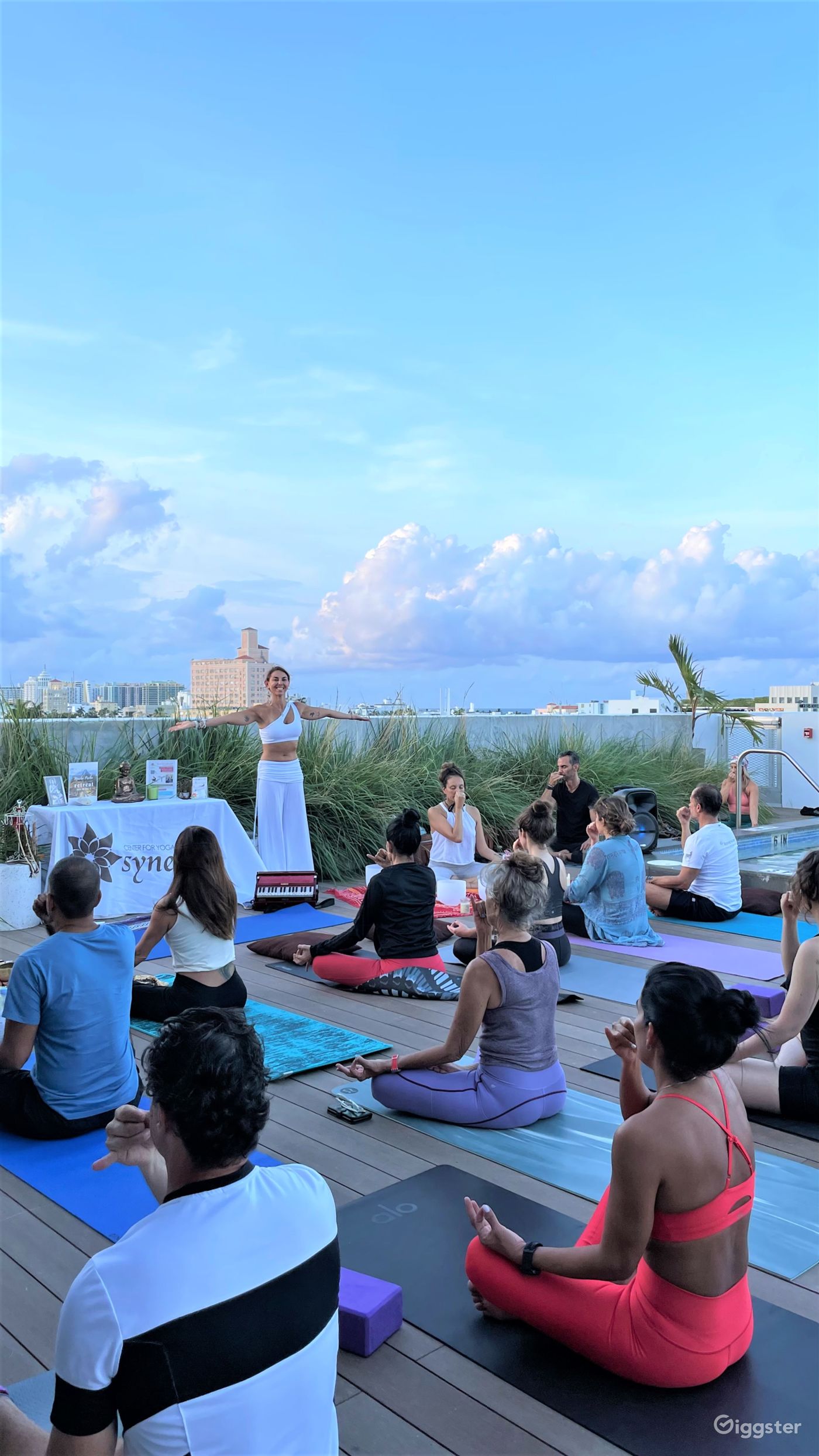 Rooftop Pool Deck with event space in Miami Beach Rent this location