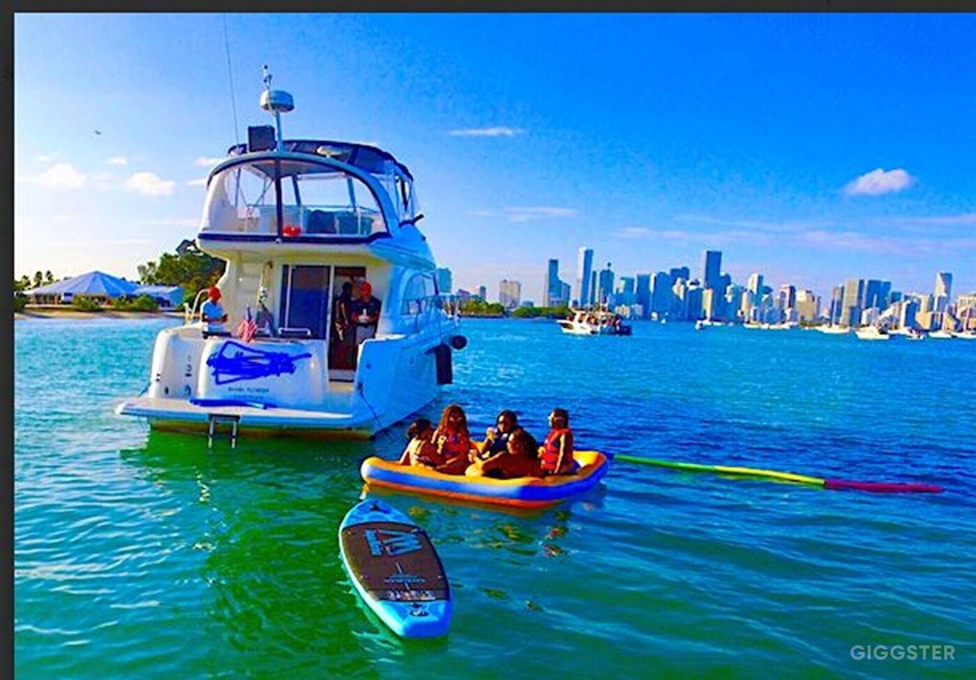 Luxury Yacht Charter in Miami 45' Meridian Rent this location on Giggster