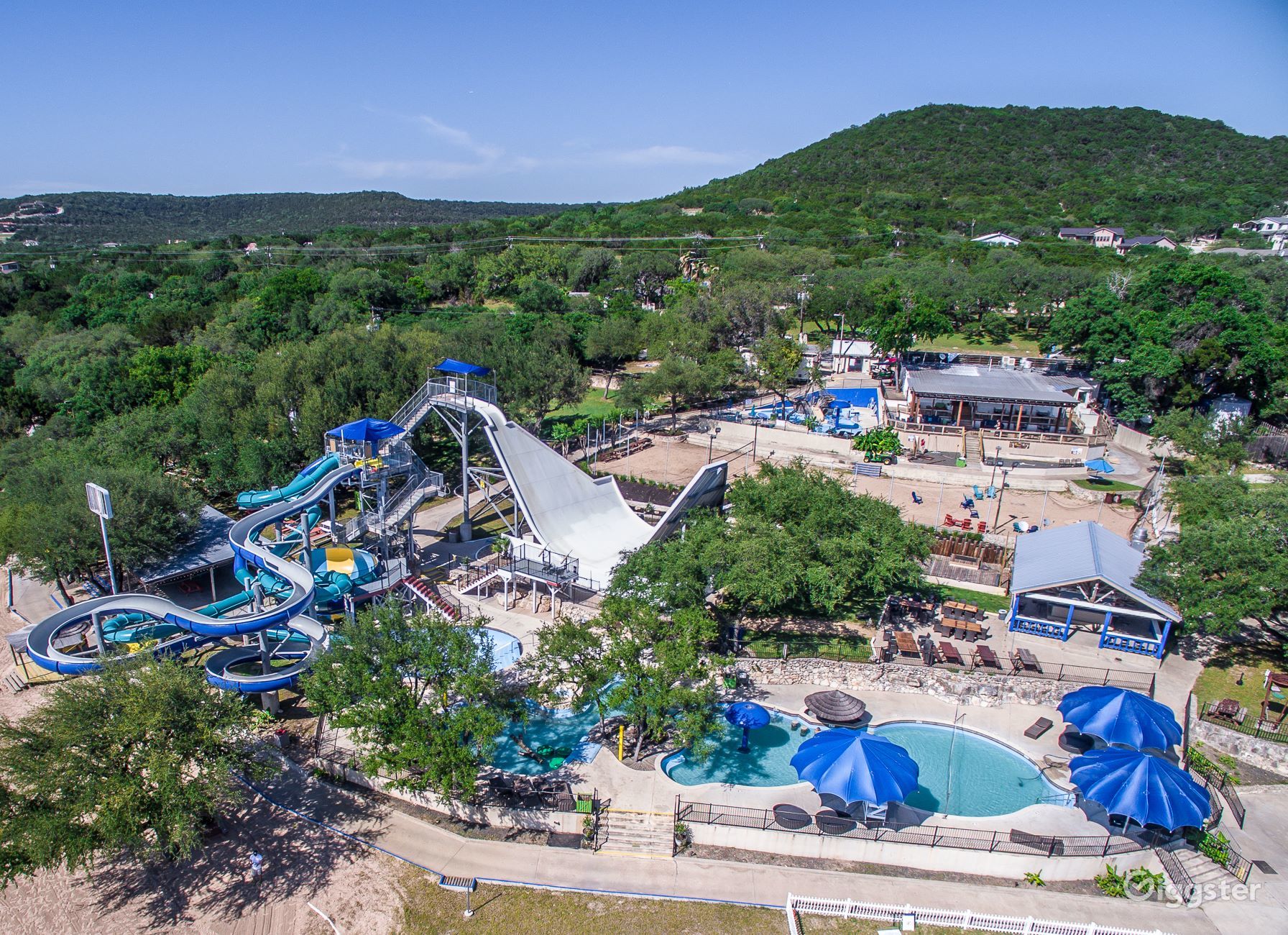 Boutique Waterpark with Sandy Beach Rent this location on Giggster