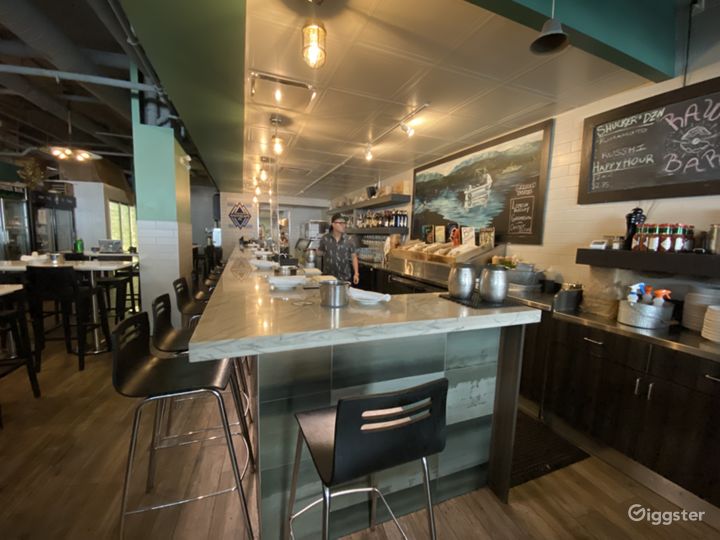 Modern Ocean Theme Restaurant/Bar Rent this location on Giggster
