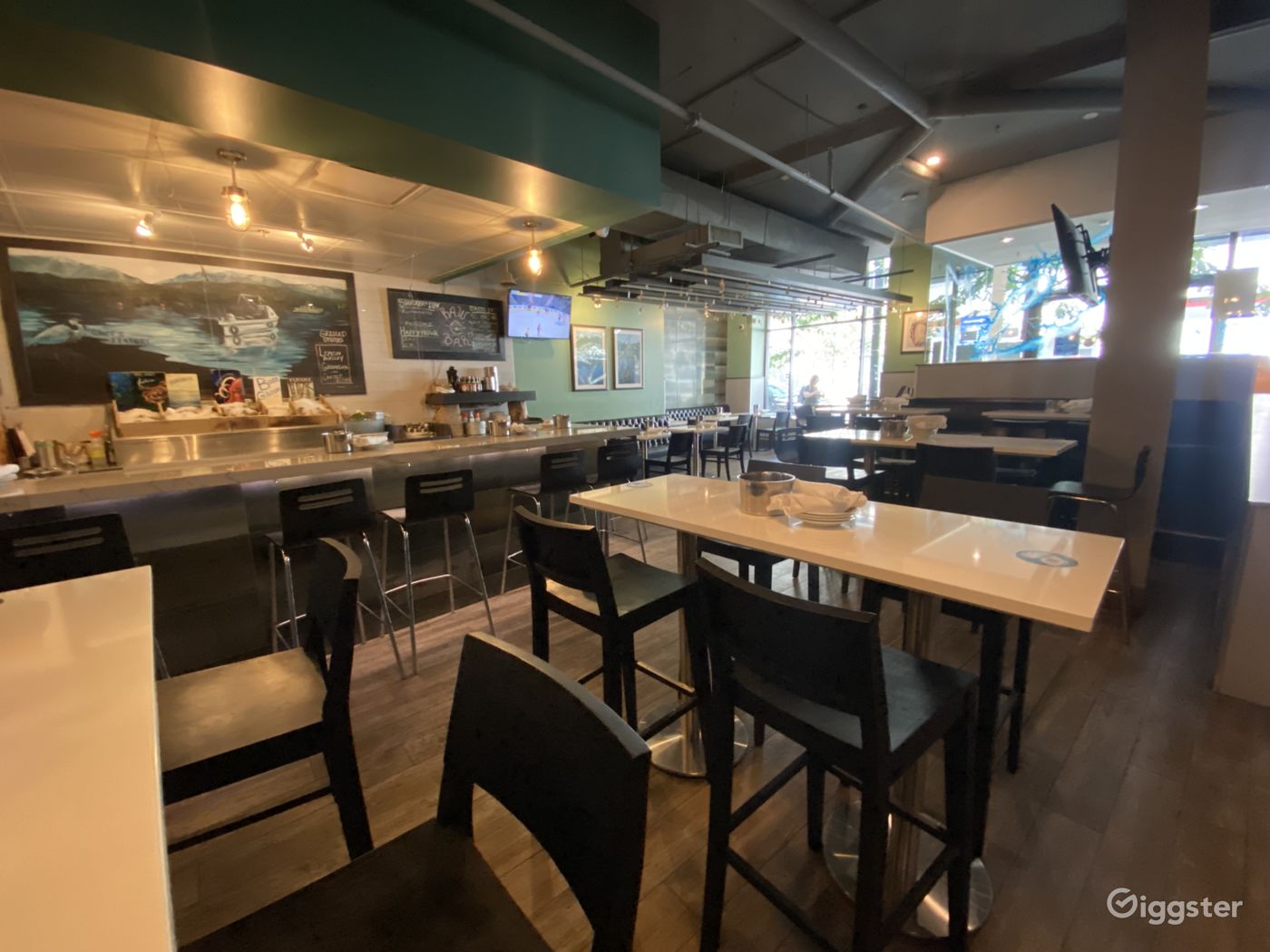 Modern Ocean Theme Restaurant/Bar Rent this location on Giggster