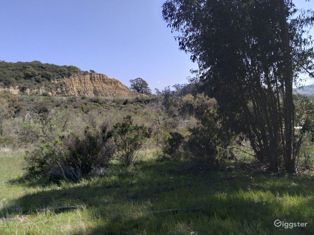 View from middle pasture toward La Purisima Mission Preserve and Rucker Rd.